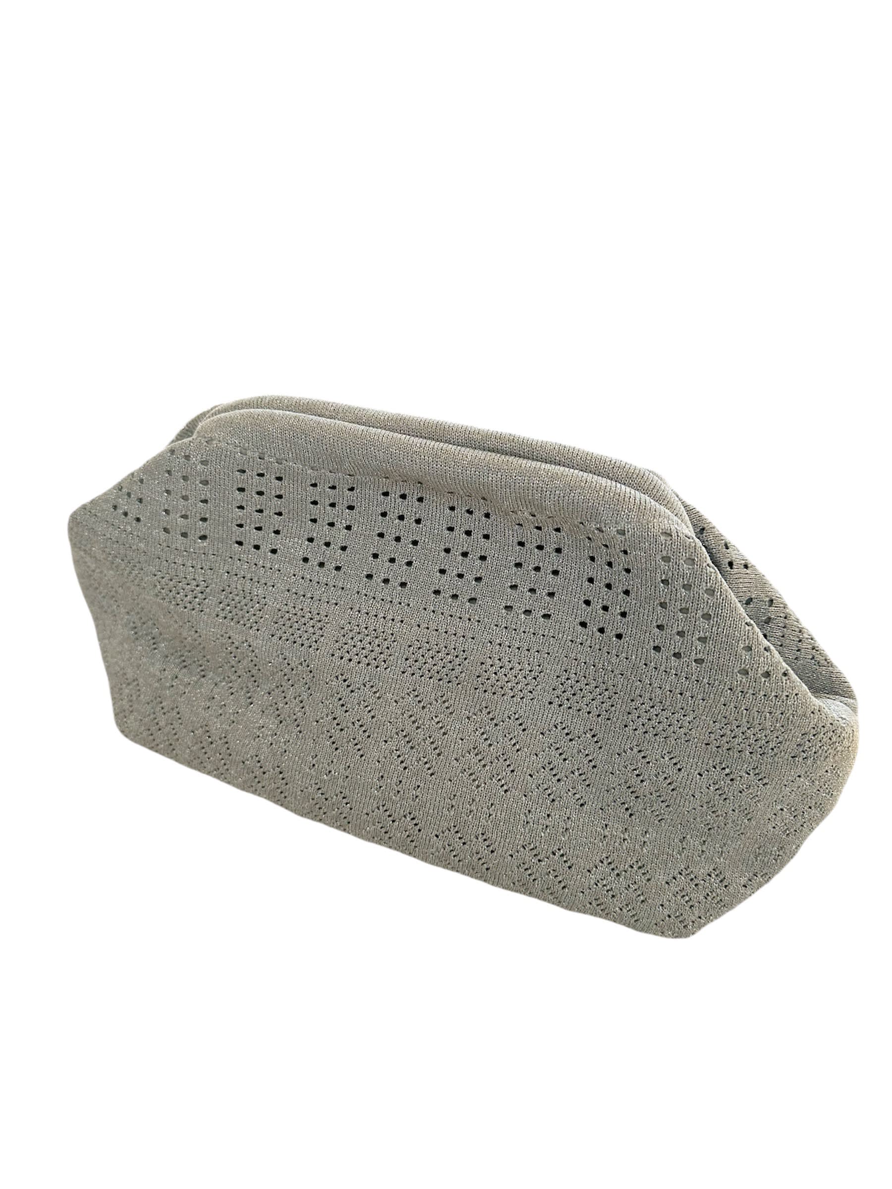 Pico  Rosalia Clutch - Silver Glitter Lace
