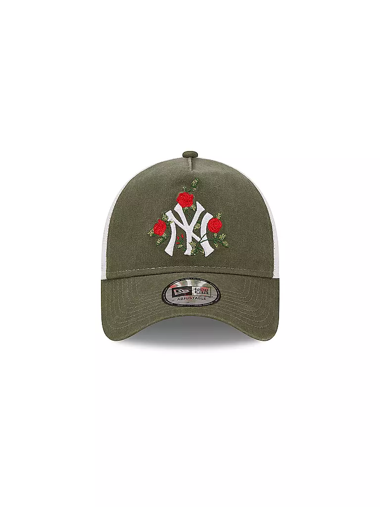 NEW ERA Kappe FLOWER TRUCKER NY olive