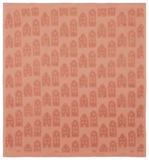 essuie-mains 50x50 coton rose maisons