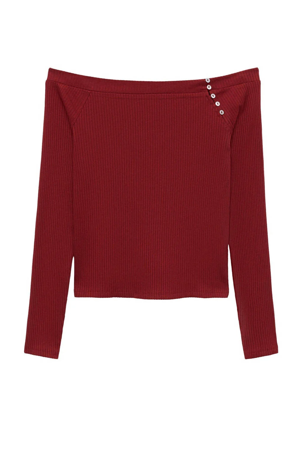 MANGO TEEN off shoulder top rood