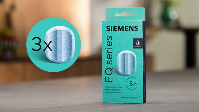 Siemens Espresso EQ Series Calc’nClean afkalkningstabletter TZ80002B