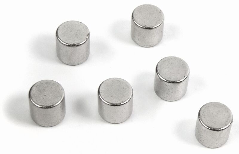 Trendform Magnete Bolt, extra stark, 8 mm, silber, 6 Stück