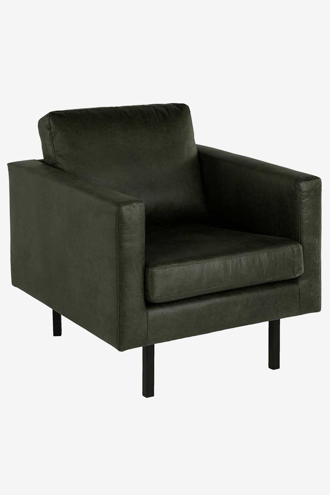 Amsterdam leer clean fauteuil groen