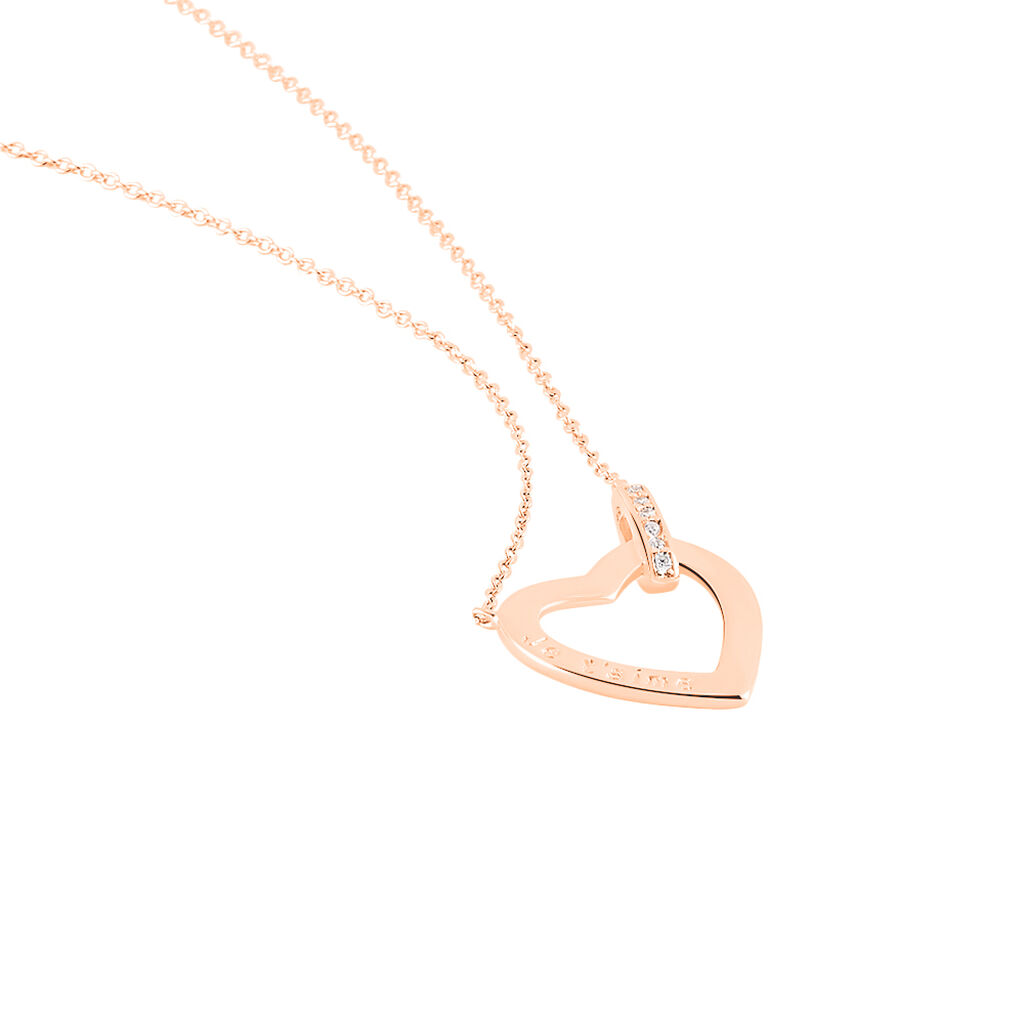 Collier Elanda Argent Rose Oxyde De Zirconium