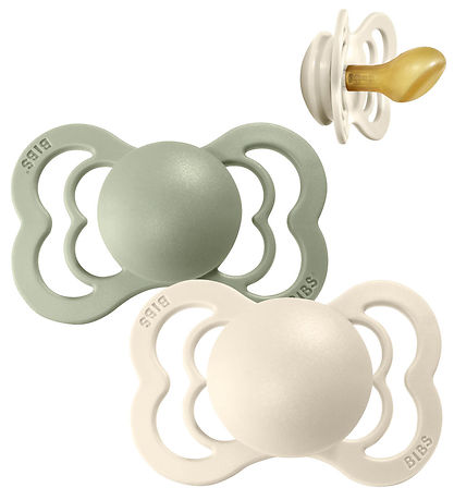 Bibs Couture Schnuller - 2er-Pack - Gr. 2 - Naturgummi - Ivory/S