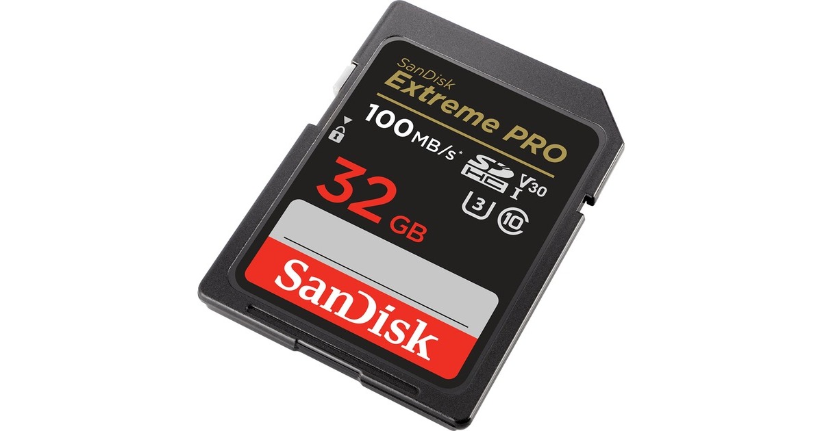 SanDiskExtreme PRO SDHC 32 GB geheugenkaart  (Zwart, UHS-I, Class 10, U3, V30)