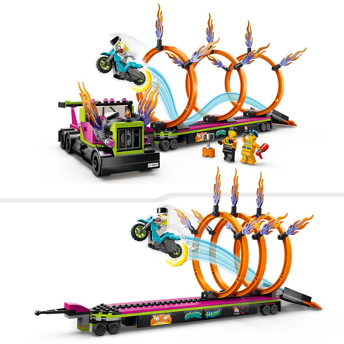 Défi de cascade : cercles de feu Lego City 60357