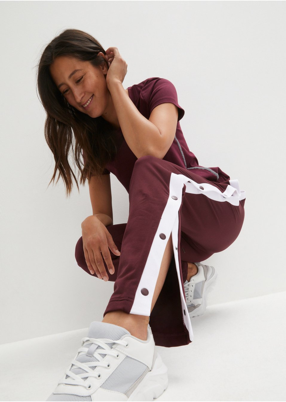 Pantalon de jogging avec boutons-pression