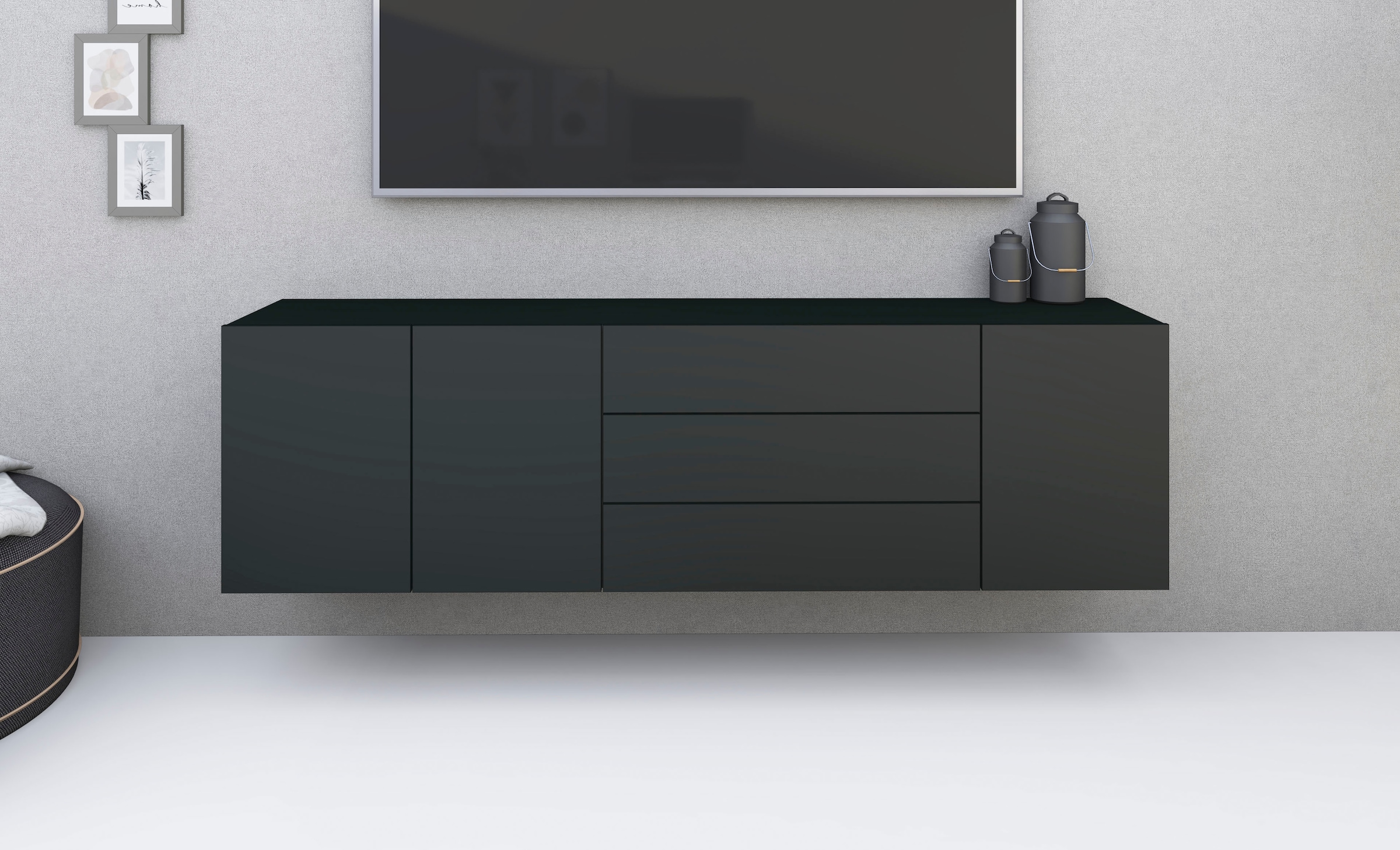 borchardt Möbel Sideboard »Sophia« Breite 190 cm, hängend und stehend montierbar