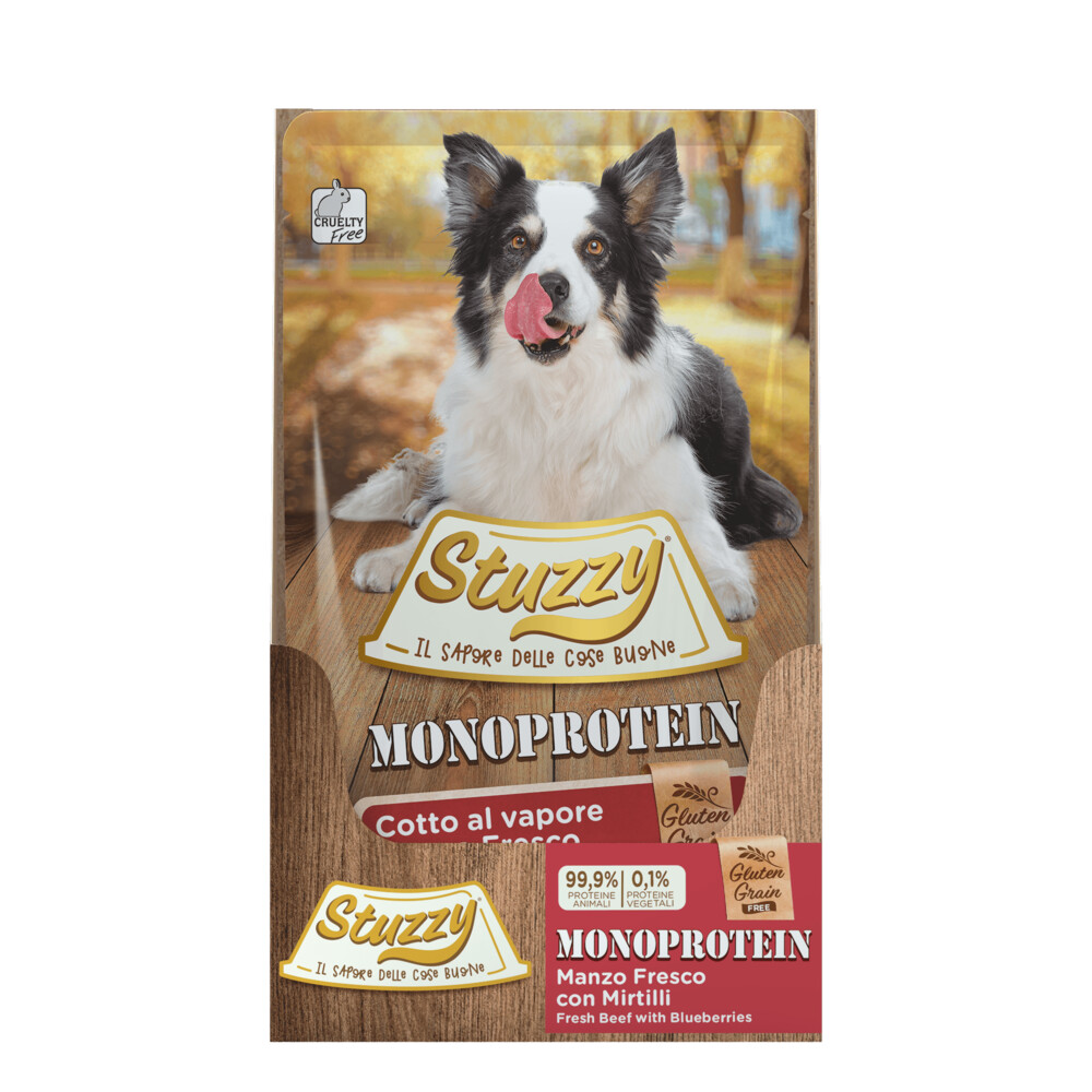 Stuzzy Hondenvoer Monoprotein Graanvrij Rund - Bosbes150 gr