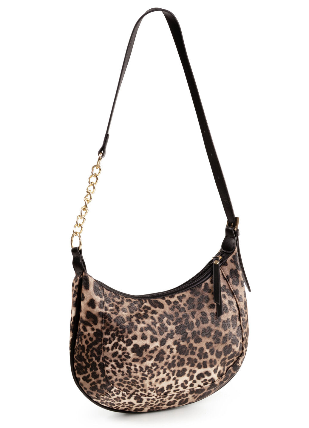 Tasche, Damen, mit verstellbarem Umhängeriemen mit Ketten-Detail