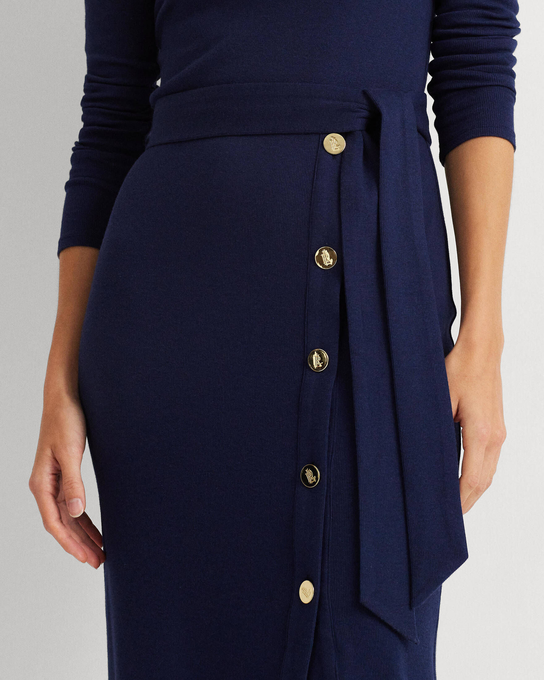 Lauren Ralph Lauren| Damen Kleid mit Bindegürtel