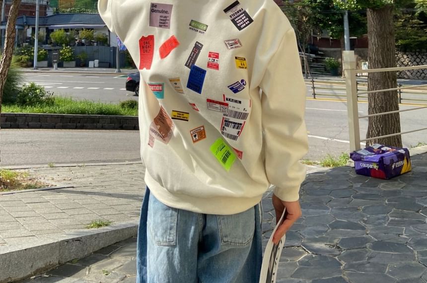 SeoulPop - Losse sweatshirt met print