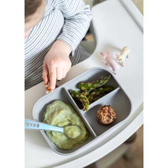 Set repas silicone    Gris        de               Béaba