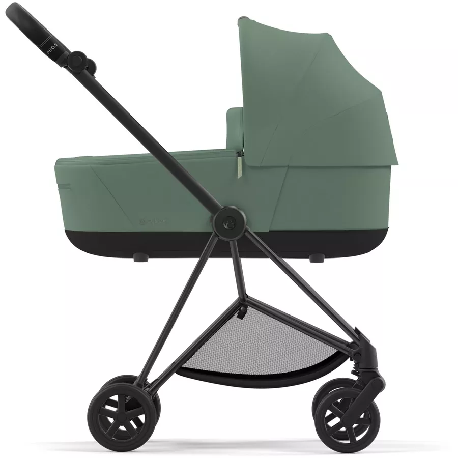 cybex PLATINUM Kombikinderwagen New Mios Matt Black Leaf Green