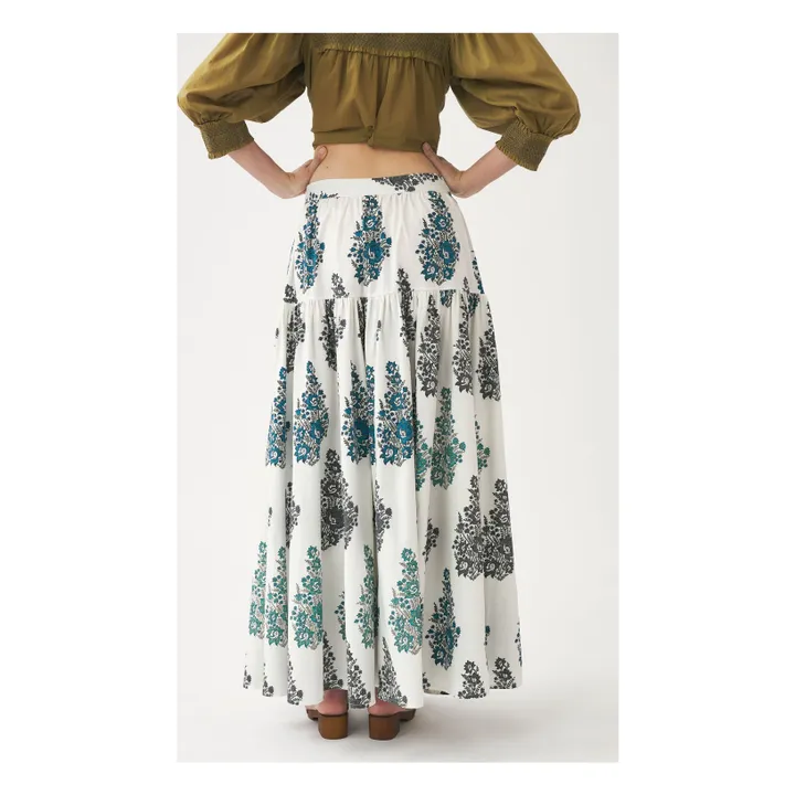 Antik Batik Jupe Muguet Popeline de Coton | Blanc
