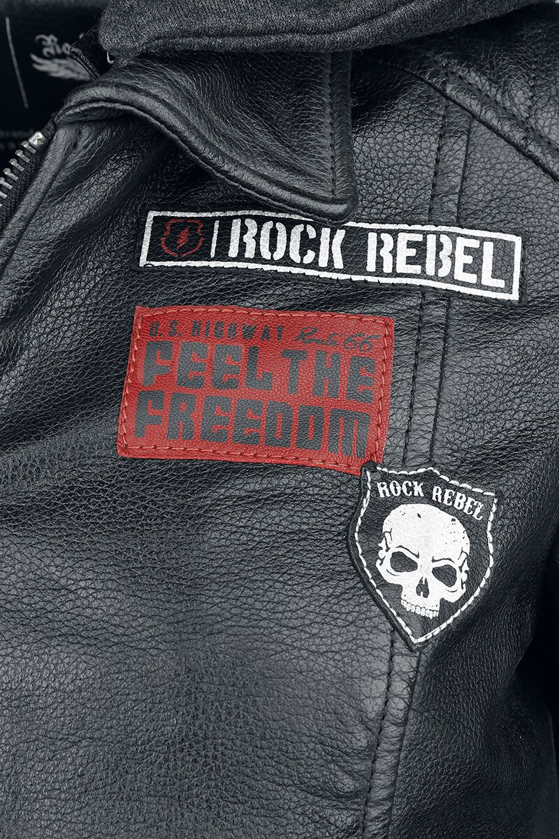 Rock Rebel X Route 66 - Leather Jacket | Rock Rebel by EMP Veste en cuir