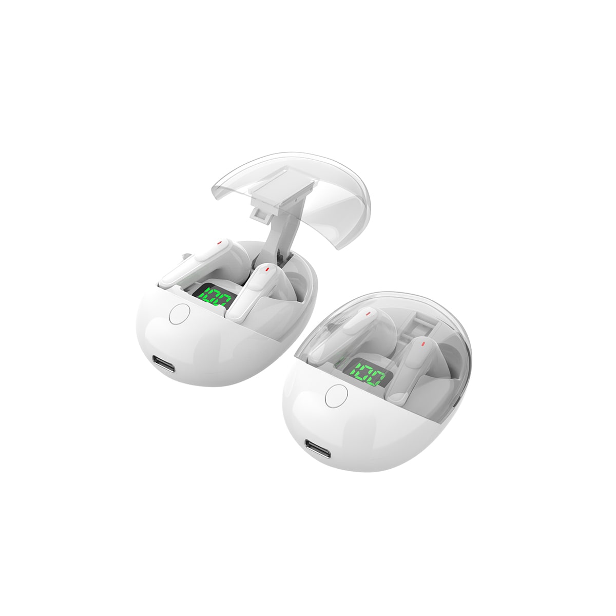 Trådløse øretelefoner Bluetooth 5.3 Touch TWS Pro-One Hvit