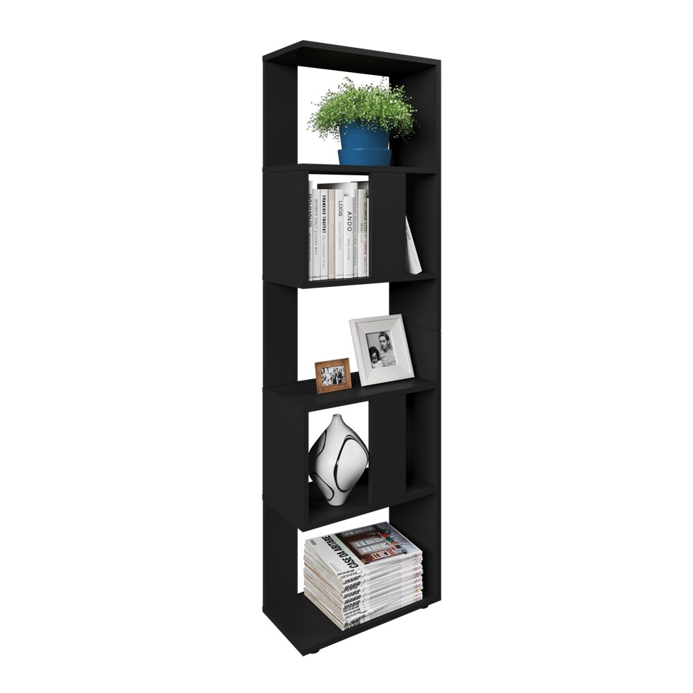 VICCO Raumteiler Schwarz Bücherregal Standregal Aktenregal Hochregal Aufbewahrung Regal