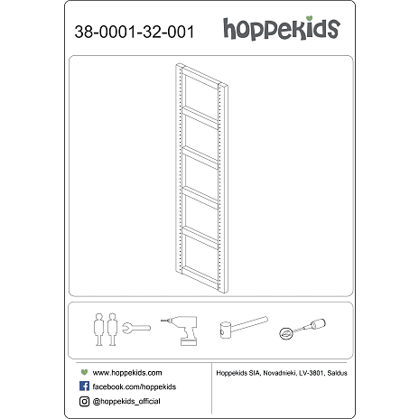 Hoppekids Storey reolside