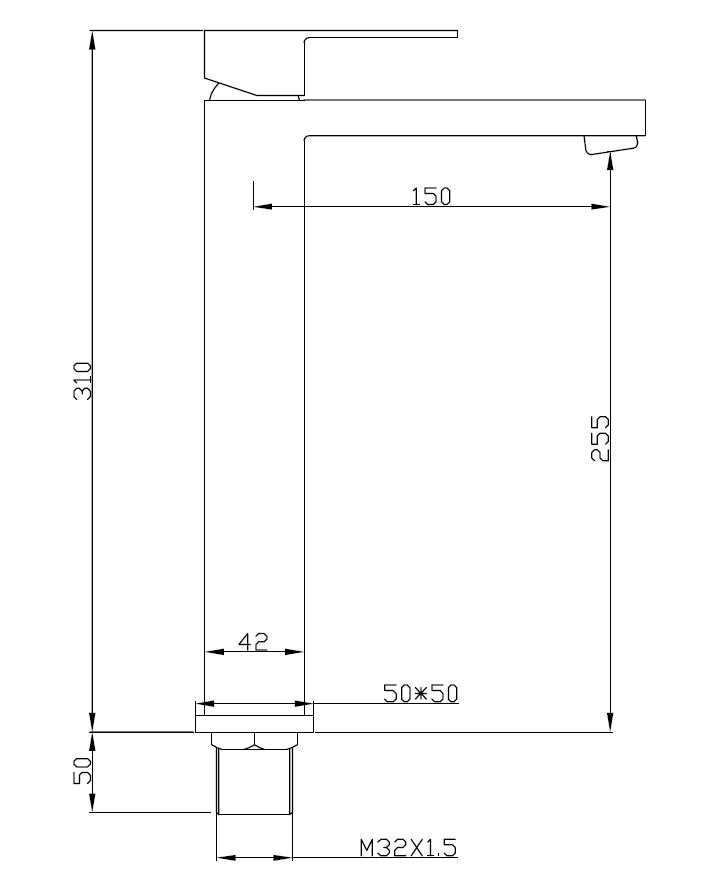 Best Design Nero Aprica wastafelkraan verhoogd zwart mat