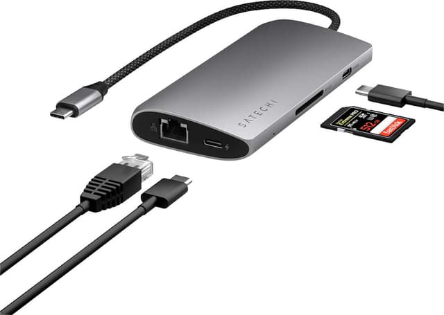 Satechi USB-C 8K Ethernet V3 Multiport USB-hub (Space Grey)