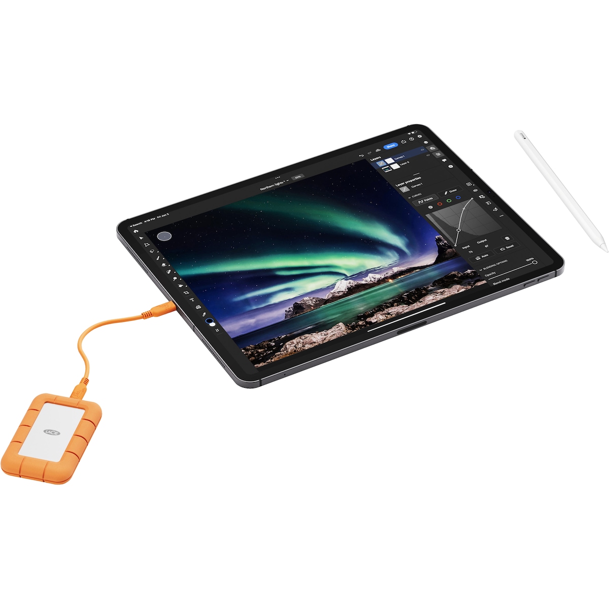 LaCie Rugged Mini ekstern SSD 1 TB (oransje)