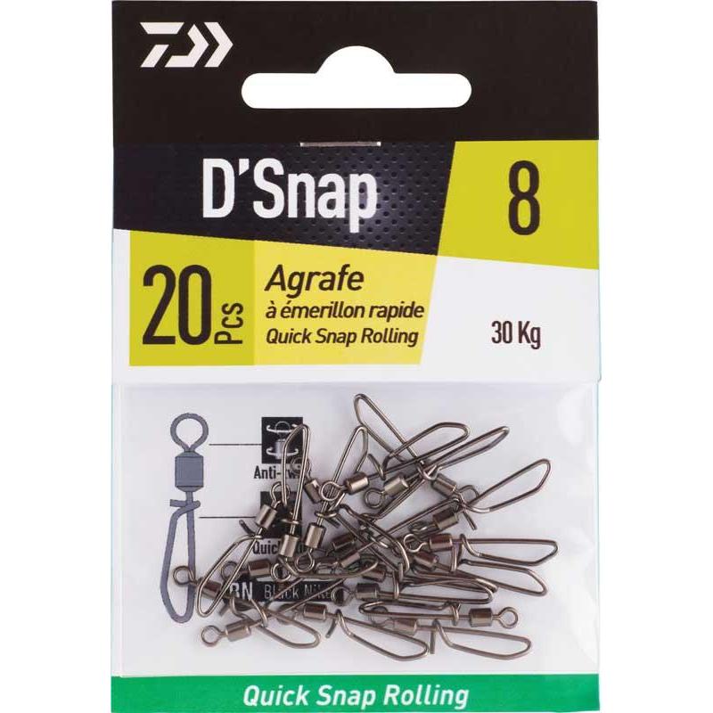 Emerillon Agrafe Daiwa Rapide - Par 20