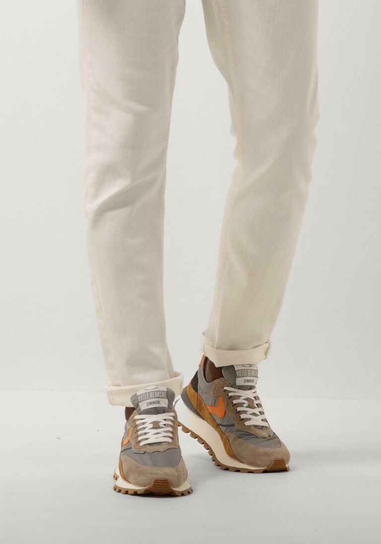 VOILE BLANCHE grijze voile blanche lage sneakers qwark hype man