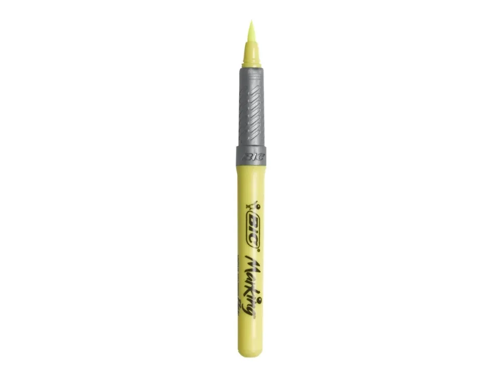 BIC Marking Highlighter Flex gul - vandbaseret farveblæk - 1-4.3 mm - (12 stk.)