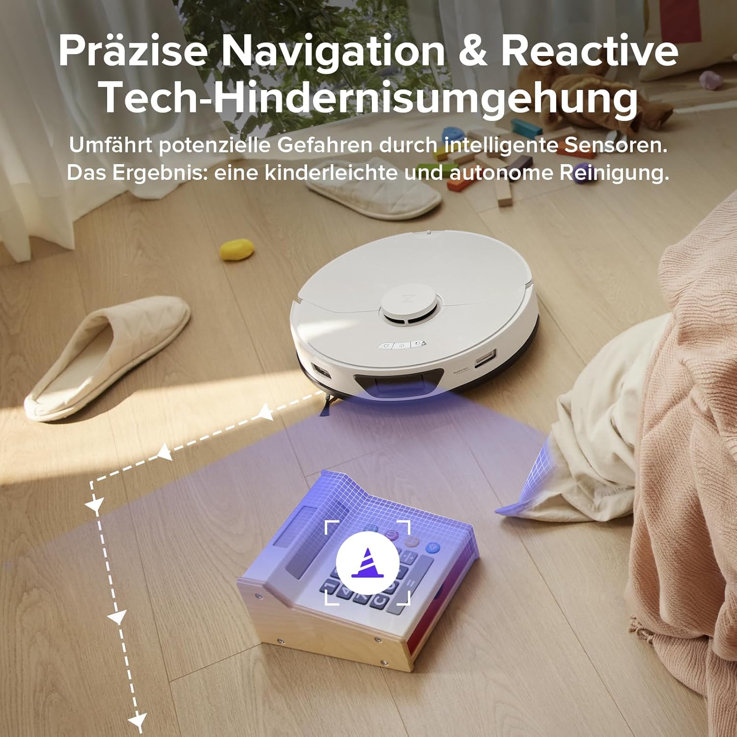 roborock S7 Max Ultra Saugroboter mit selbstentleerender/selbstwaschender/selbsttrocknender/selbstbefüllender/selbstreinigender Station (5500 Pa, aktive Hindernisvermeidung, App/Sprachsteuerung)