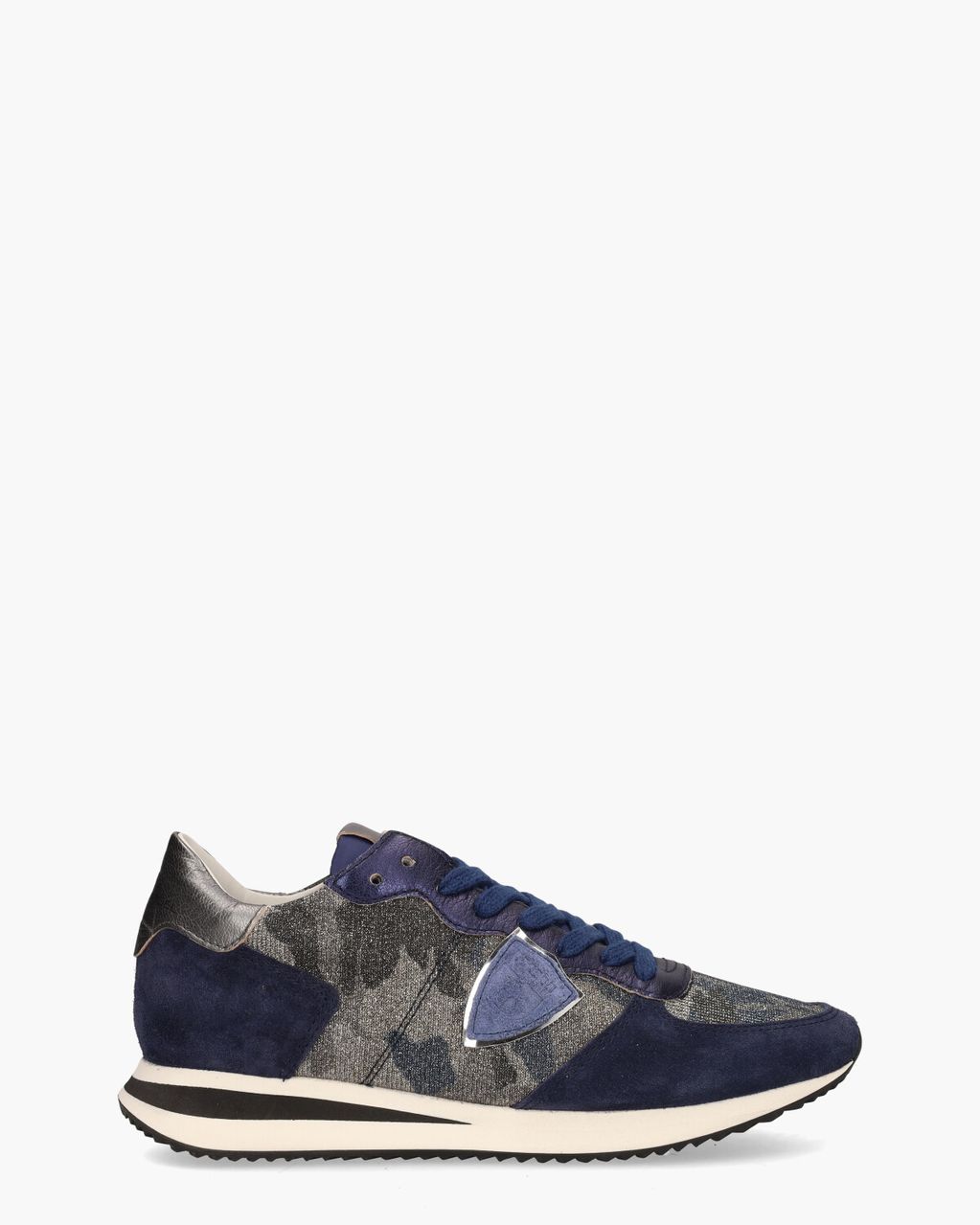 Philippe Model Tropez X Mondial Blauw/Zilver Damessneakers