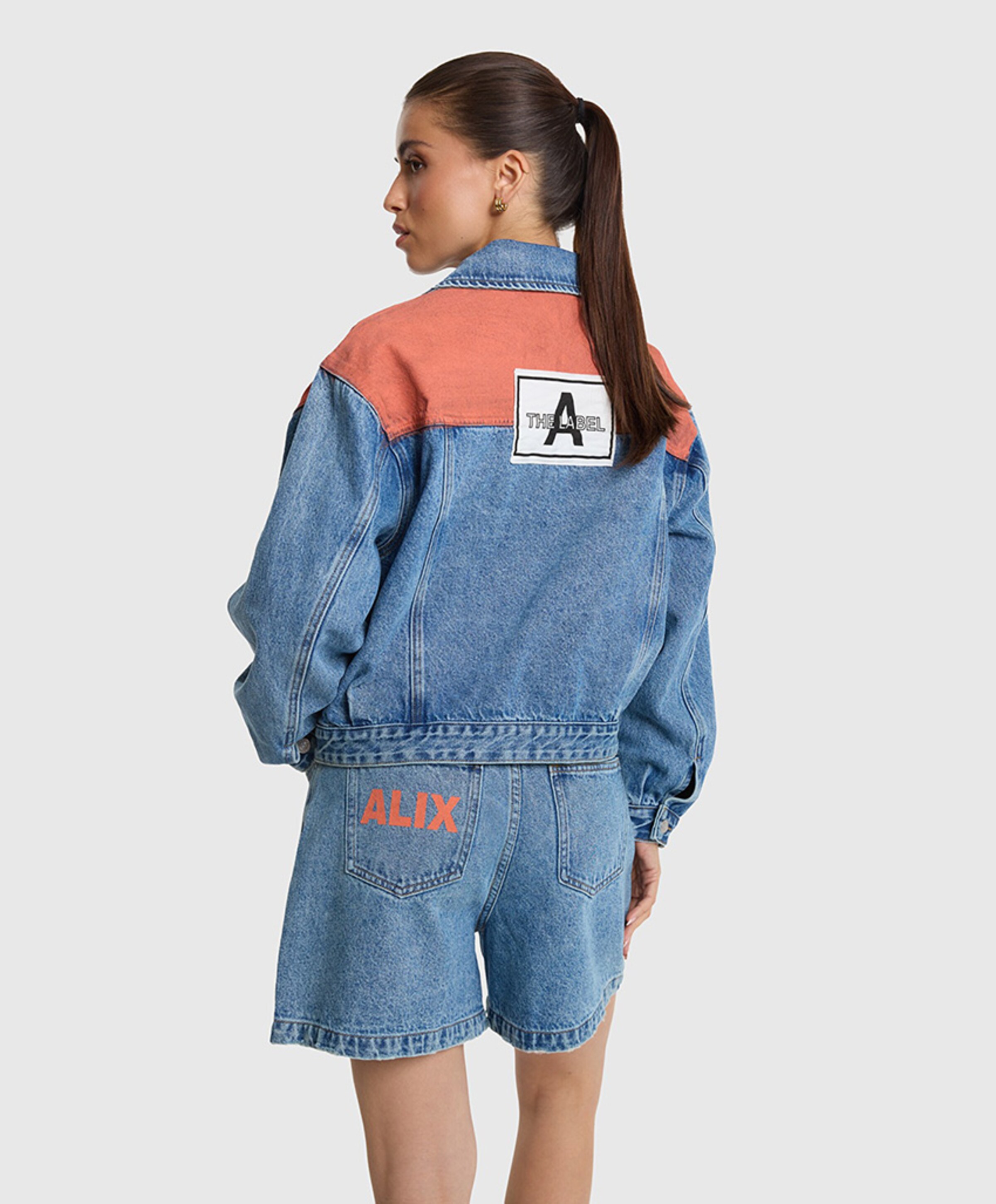 Alix The Label Dames spijkerjas  blauw