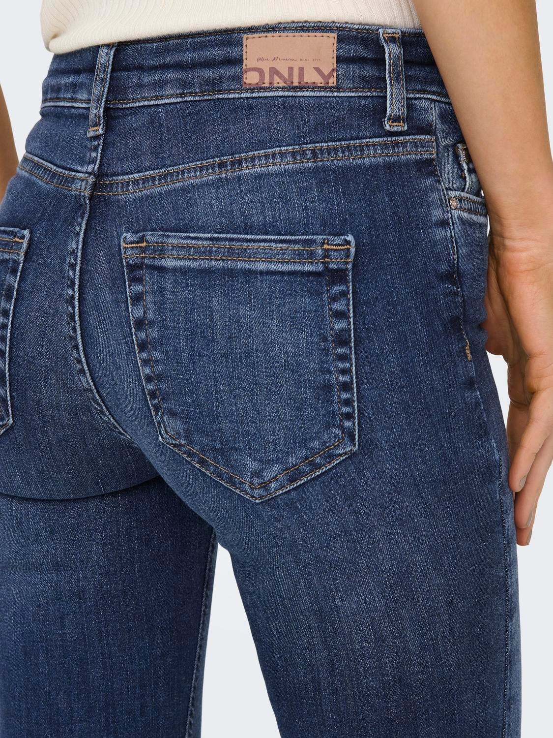 ONLBLUSH Mittlere Taille Skinny Fit Jeans Medium Blue Denim
