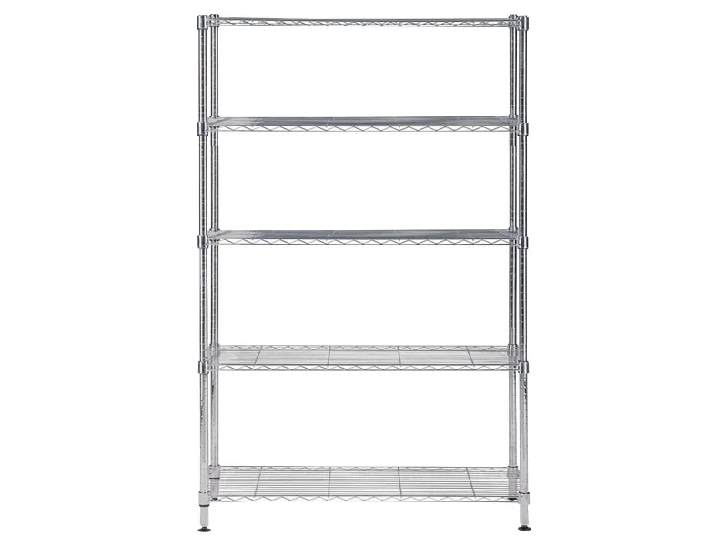 Reol Alba chrome stål med 5 hylder large