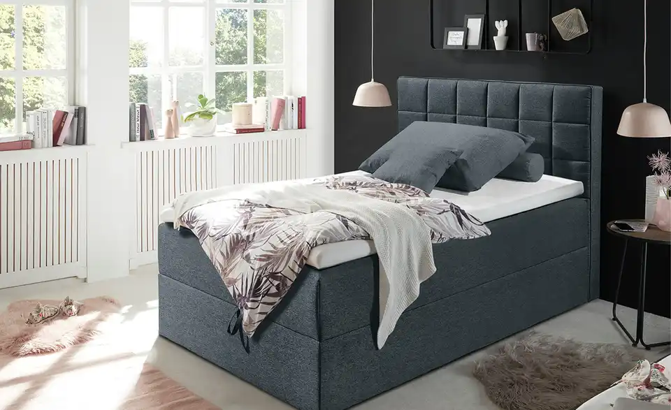 Polsterbett Alaska 2 Anthrazit 140 cm