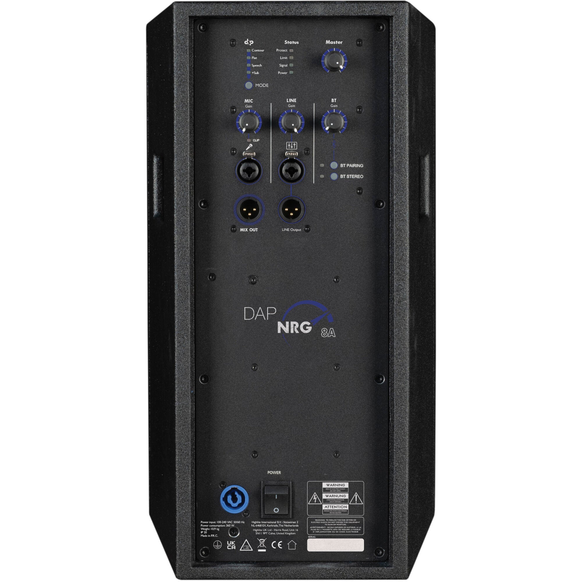 DAP NRG-8A actieve 8 inch fullrange speaker