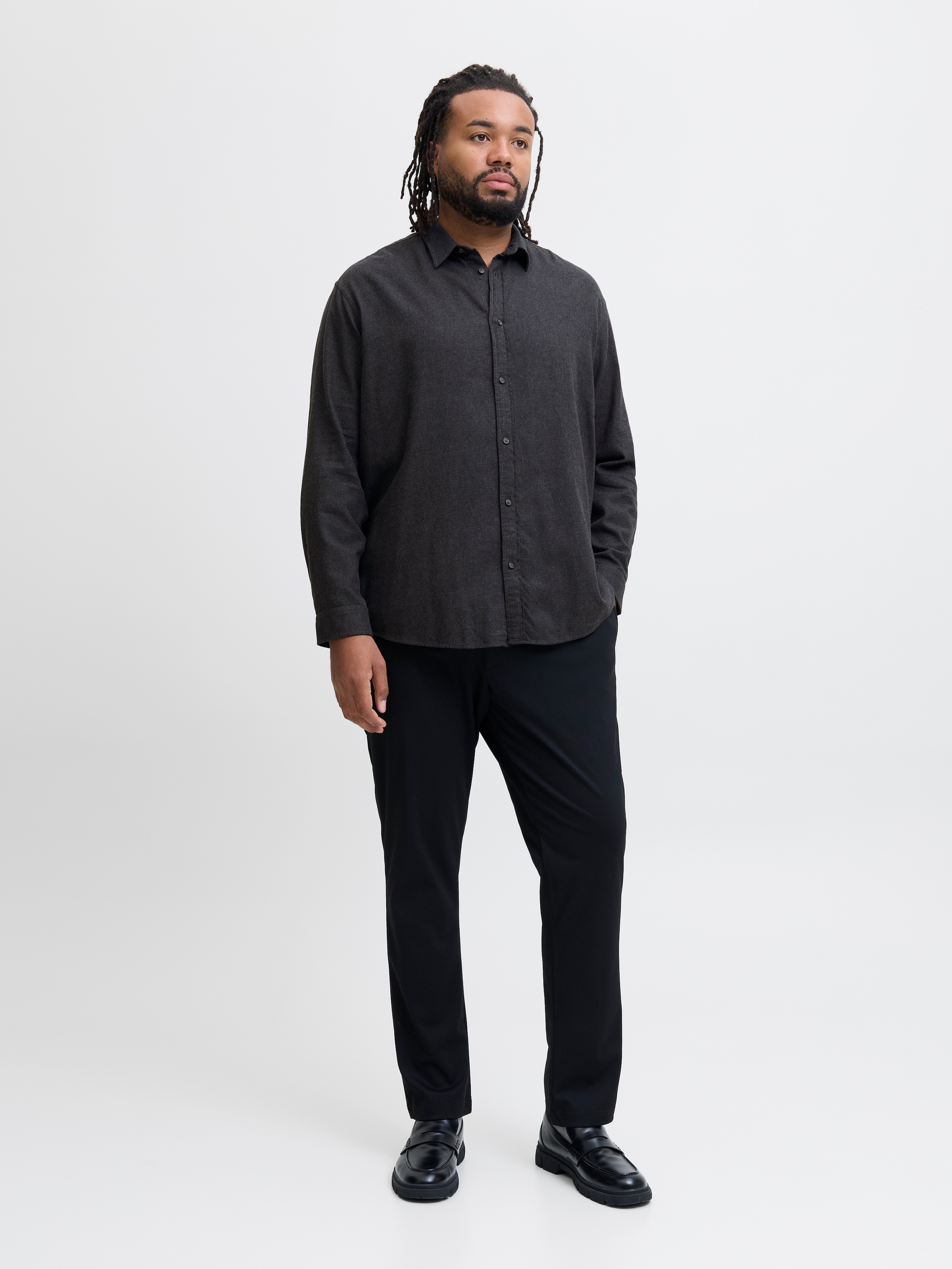 Jack & Jones PlusSize Langarmhemd »JJECLASSIC MELANGE SHIRT L/S SN PLS«