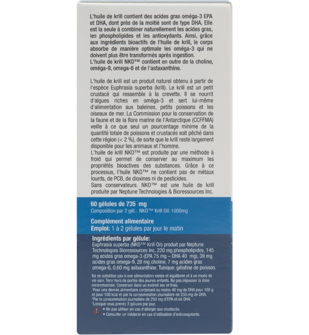 Purasana Krill Olie/Huile (60 capsules)