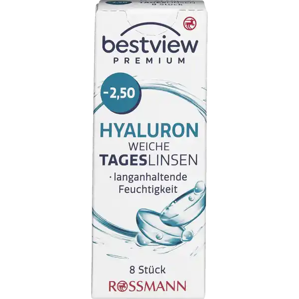 Premium weiche Tageslinsen Hyaluron -2,50