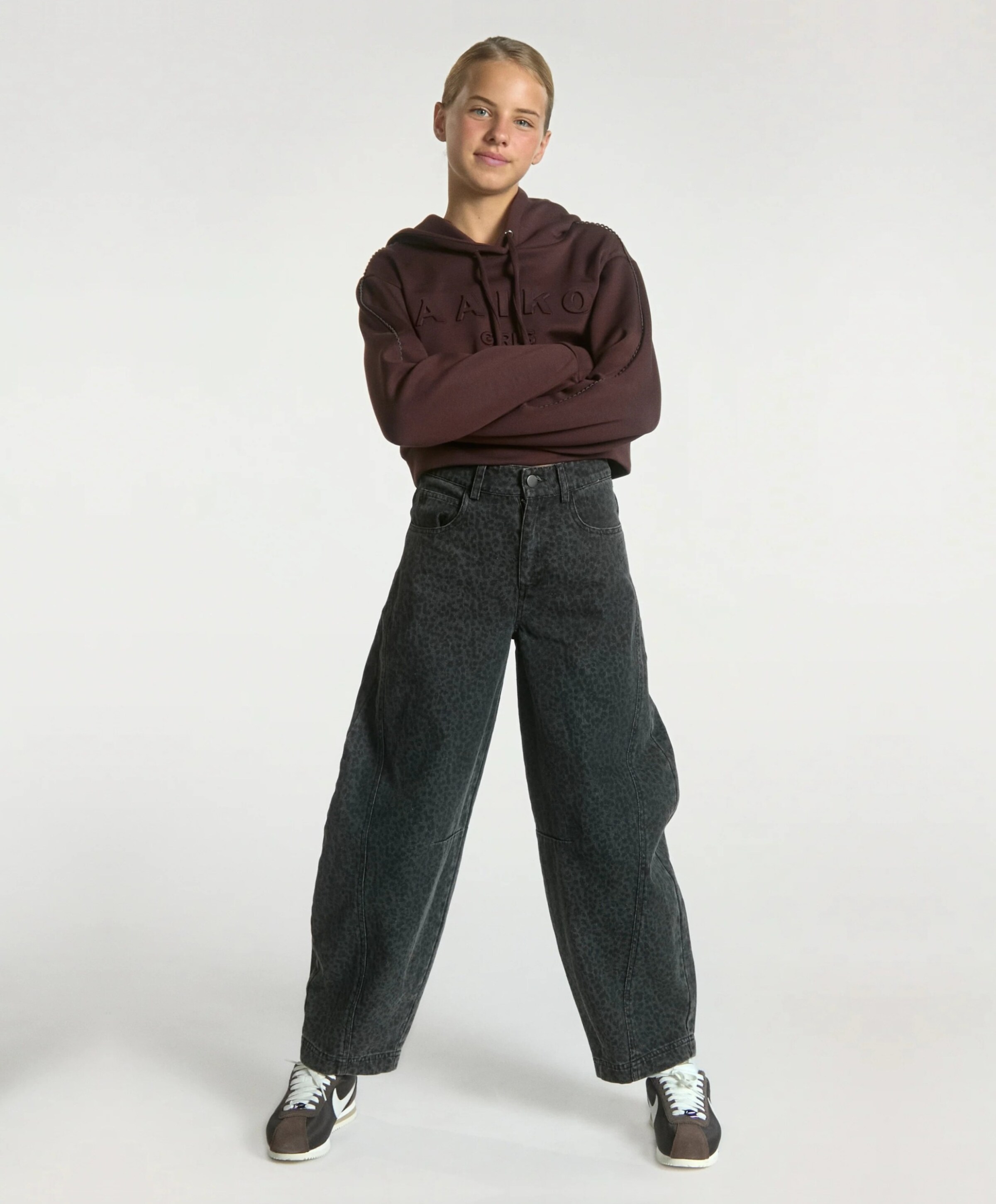 Aaiko Girls QUINN ANIMAL CO 588 G meisjes jeans grijs