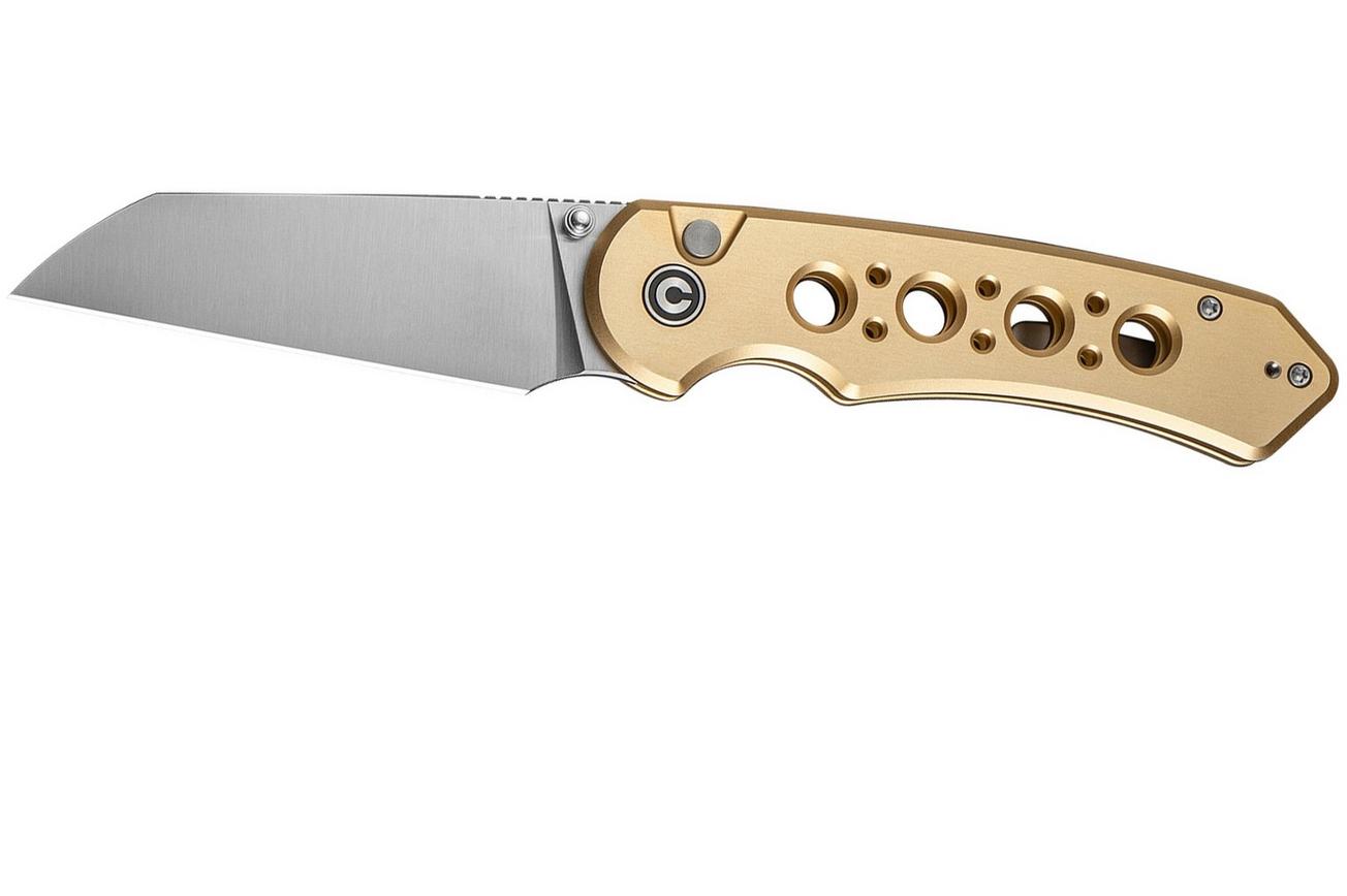 CIVIVI Pragma Prime C24067-3, Satin Finished 14C28N, Champagne Aluminum zakmes