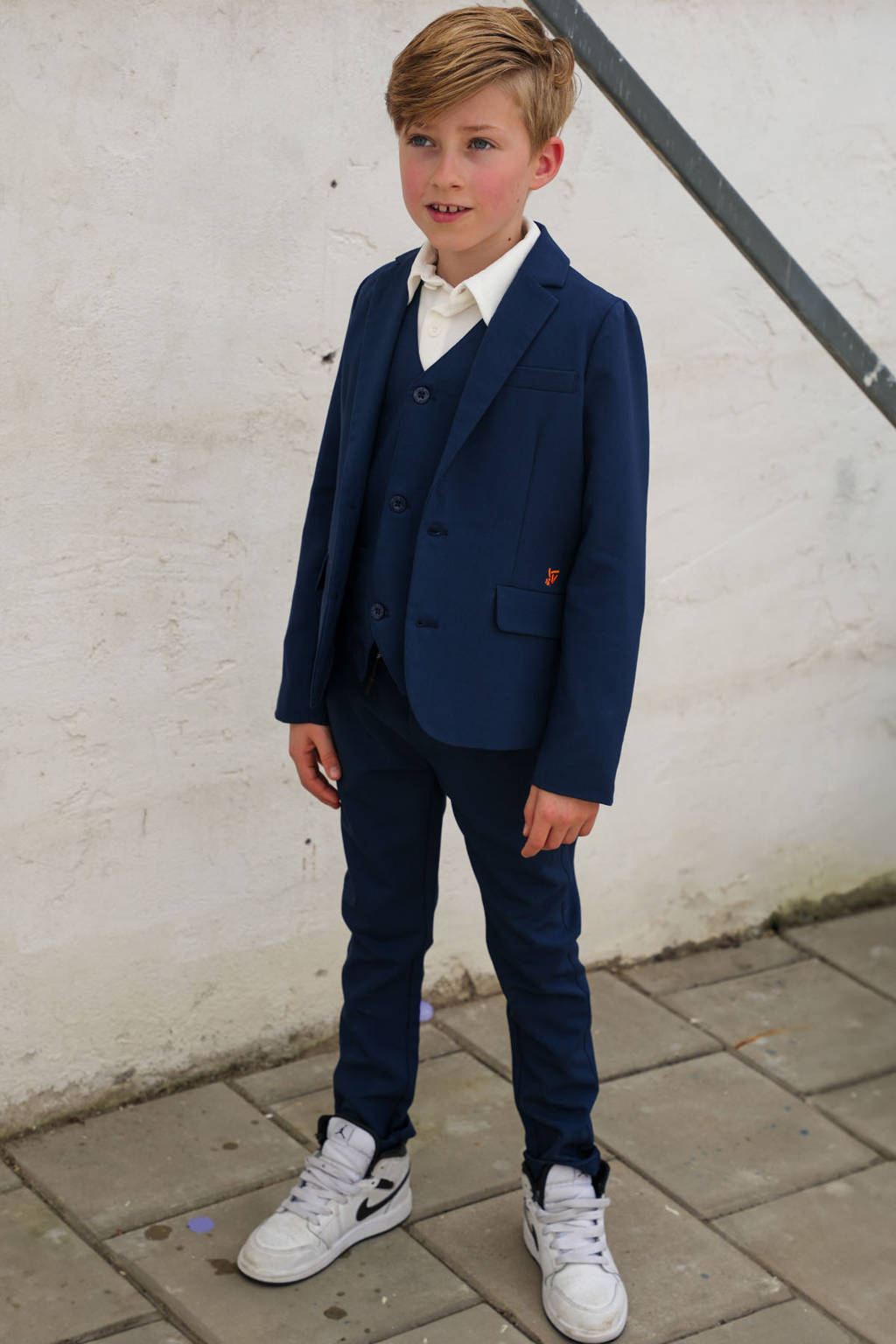 TYGO & vito regular casual broek marine