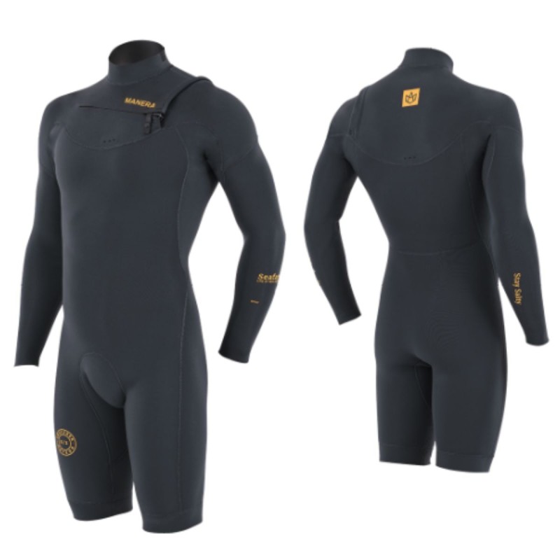 Shorty Néoprène Homme Manera Seafarer Hybrid 3/2m 2023 - Anthracite - The Corner Shop