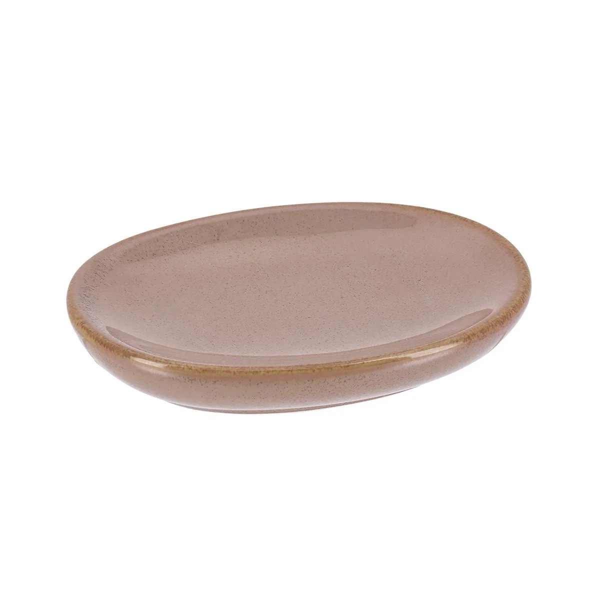 PORTE SAVON GRES LAQUE CARAMEL