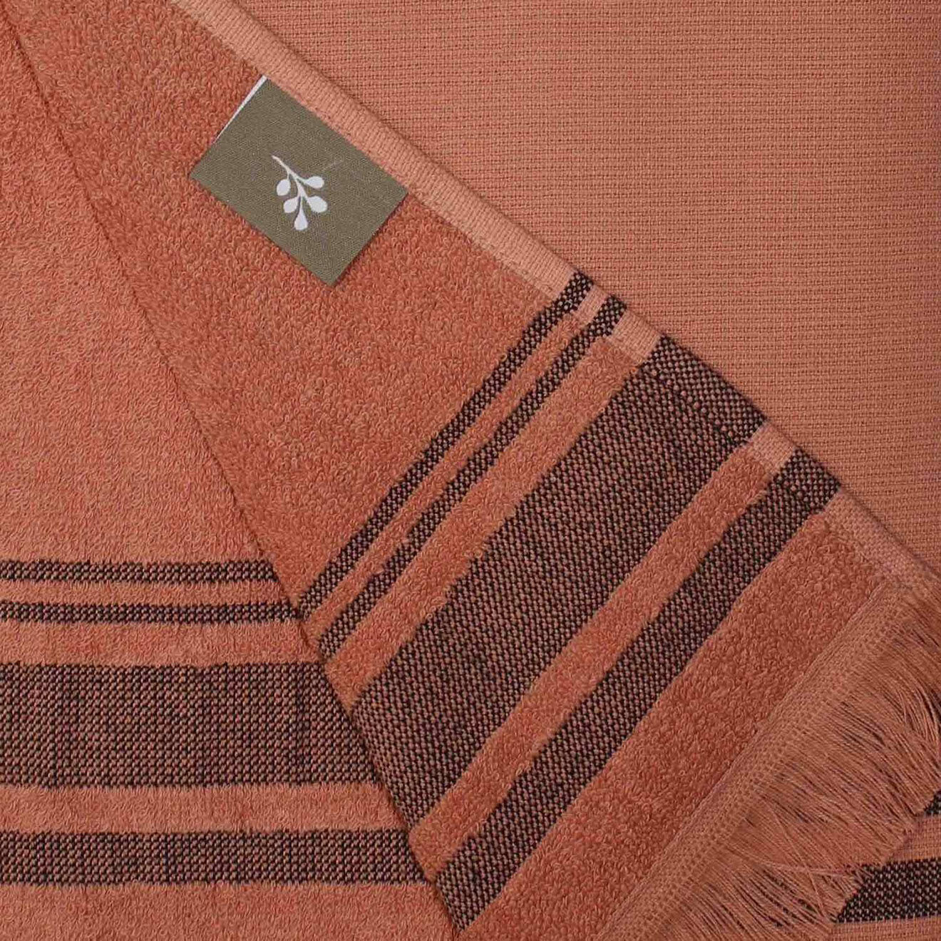 Febronie Fouta éponge Faro rose - 100x180 cm
