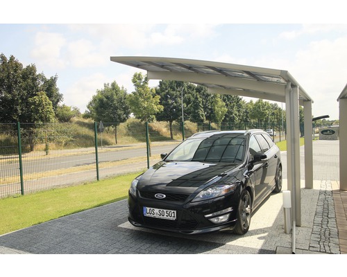 KRB Skiatsu enkele carport met hitte-, UV- en hagelbescherming, 270x500 cm, urban grey
