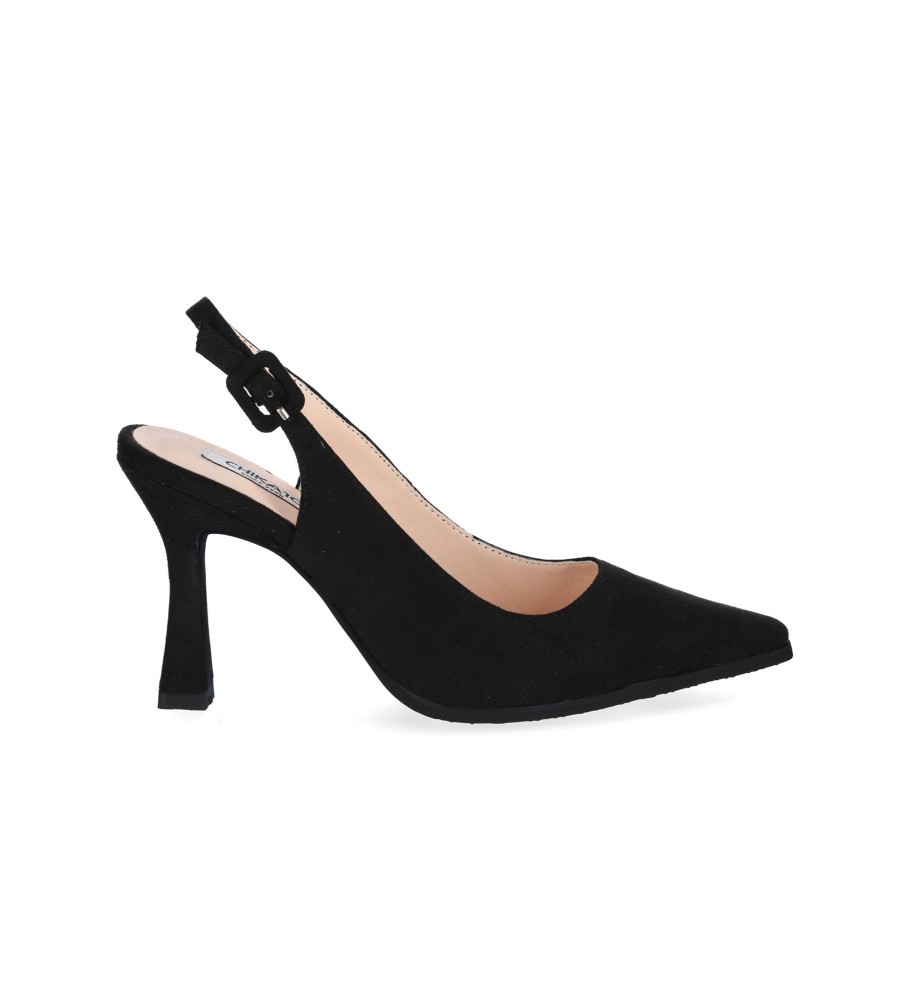 Chika10 Gabriela 06 sapatos pretos - Altura do salto 6cm -