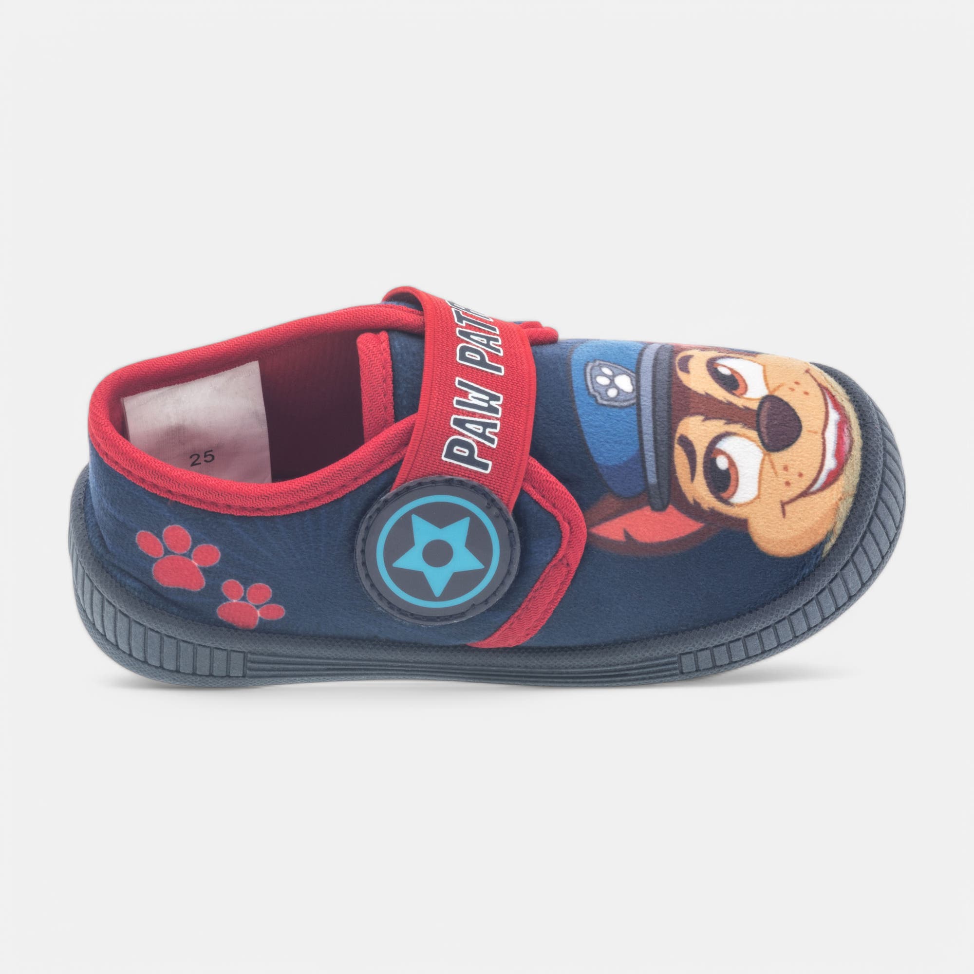 Pantoufles attaches velcros Garçon bleu marine