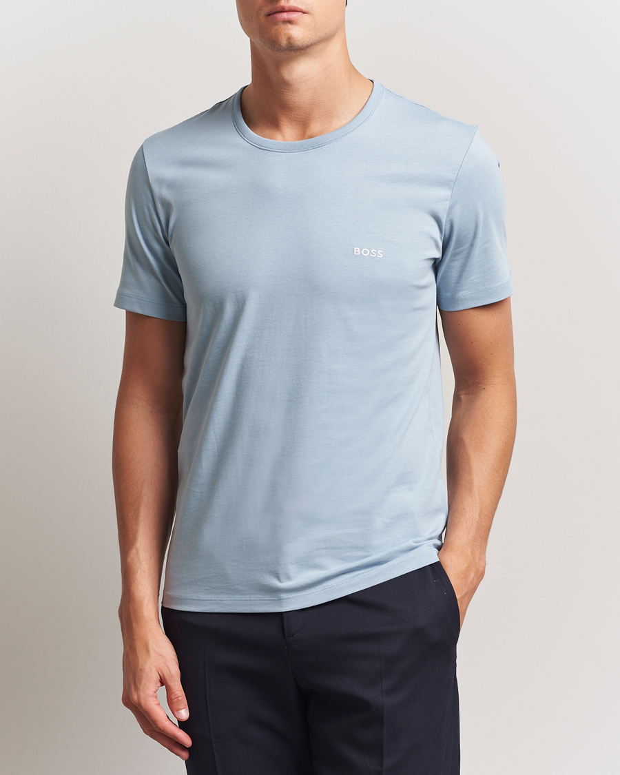 BOSS BLACK 3-Pack Crew Neck T-Shirt Blue/Aqua/Navy